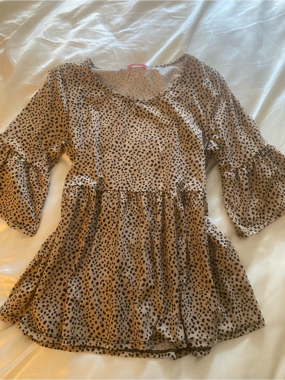 Leopard babydoll top